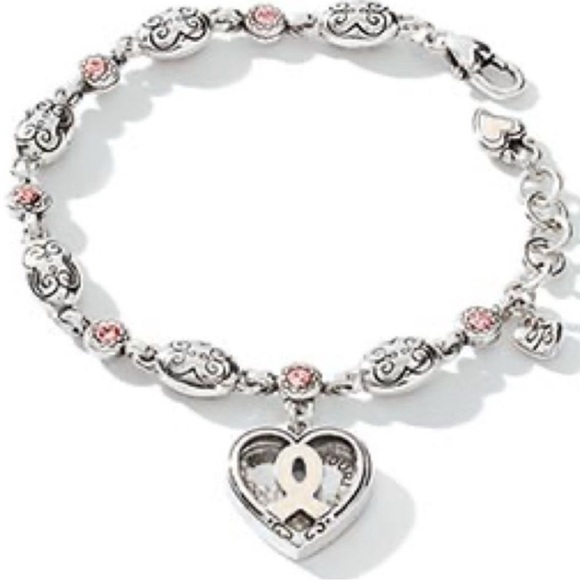 Brighton | Power of Pink Love Heals Breast Cancer Awareness Heart Bracelet - Picture 1 of 6